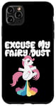 Coque pour iPhone 11 Pro Max Excuse My Fairy Dust Funny Unicorn Rainbow Peter