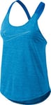 Nike Elastika Keyhole Débardeur Femme, Light Photo Blue/Heather/Photo Blue, FR : L (Taille Fabricant : L)