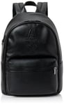 Armani Exchange Sac à Dos avec Logo AX empilé surdimensionné, Homme, Noir, Einheitsgröße