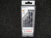 BOSCH 5PCE LIP & SPUR  BRAD POINT WOOD DRILL BIT SET 2607010527