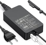 Chargeur Microsoft Surface,102W Chargeur Surface pour Surface Pro 3/4/5/6/7/7+/8/9, Surface Laptop 2/3/4/5/6/7, Surface Book 1/2/3, Surface Go2/Go3/Go4, Surface Laptop Go 2/3/4, Surface Laptop Studio