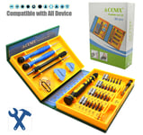 38 Pc Premium Screwdriver Set Repair Tool Kit Fix iPhone laptop macbook wii psp 