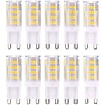 G9 LED-lampor, varmvit 3000K 5W G9 LED, 10-pack