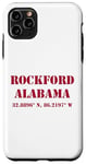 Coque pour iPhone 11 Pro Max Rockford Alabama Coordonnées Souvenir