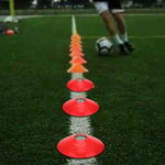 (Red)10 Pcs Practical Mini Field Cone Discs Marker Soccer Football Sports S RH