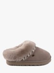 Just Sheepskin Phoebe Mule Slippers, Café Au Lait