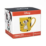 Half Moon Bay - Disney 101 Dalmatians Mug - Patch Boxed Mug - 325ml - Dishwasher and Microwave Safe - Office Mug, Yellow