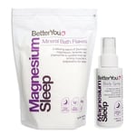 The Wellness Collection - Magnesium Sleep by BetterYou for Unisex - 2 Pc 3.38oz Body Spray, 35.2oz Bath Salt