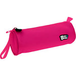 Grafoplás | Round School Pencil Case | Fuchsia Pink | 23 x 8 cm | Bits & Bobs | Vivid Colours, Fuchsia, 23x8cm, School