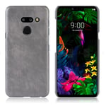 LG G8 ThinQ litsi pintainen suojakotelo - Harmaa Hopea/Harmaa