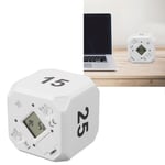 (White)Cube Timer 5 15 25 45 Minutes Flip Timer Kids Timer Workout Timer Mute