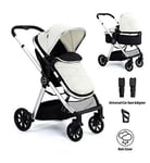 Babymore Mimi 2 in 1 Pram Pushchair - Silver