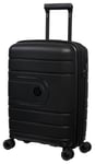 IT Luggage Eco Friendly 8 Wheel Small Cabin Case-Black Black