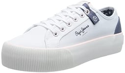 Pepe Jeans Femme Ottis Sun W Basket, White (White), 40 EU