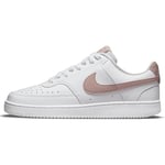 Nike Femme Court Vision Low Next Nature Women's Shoes, White/Pink Oxford, 40 EU