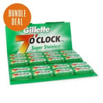 Gillette 7 O'clock Super Stainless Double Edge Razor Blades (green) 100-p (20x5)