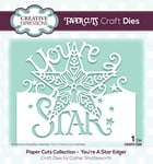 Creative Expressions Paper Cuts-You're A Star Edger-Craft Die, Metal, 14 x 11 cm