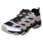 Ladies Merrell Suede Vibram Sole Lace Up Hiking Walking Shoes Moab 3 Reflective