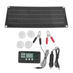 Kit de panneaux solaires 30W, panneau solaire &eacute;tanche en polysilicium &agrave; interfaces multiples et contr&ocirc;leur pour bateau marin RV