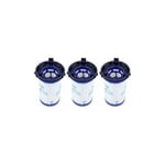 Missdong - Lot de 3 Filtre de remplacement pour Rowenta Air Force 360 / X-Pert Essential 260 Aspirateur sans fil RH9037 RH9038 RH9039 RH9051 RH9057