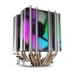 Cpu Air Cooler 6 Heat Pipes Twin-Tower Heatsink With 90Mm Led Fans For 775/11 uk