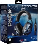 Casque PRO gaming filaire Pliable Skyfighter One 7.1 (PC/LED/USB ) Konix Neuf