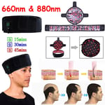 Hair Regrowth LED Red Infrared Light Therapy Cap Hat for Hair Loss Treatment