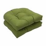 Pillow Perfect Forsyth Lot de 2 Coussins de Chaise en Osier pour intérieur/extérieur Vert