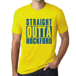 Homme Tee-Shirt Tout Droit Sorti De Rockford - Straight Outta Rockford - T-Shirt Graphique Éco-Responsable Vintage Cadeau Nouveauté