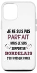 Coque pour iPhone 15 Pro Supporter Rugby Bordeaux Humour