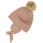 HUTTEliHUT Bonnet vinterlue Alpakka dusk, Mahogany Rose