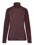 Kari F/Z Fleece Sport Sweat-shirts & Hoodies Fleeces & Midlayers Burgundy Kari Traa