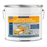 Peinture façade Procom crépi, façade à relief, imperméabilisation et protection des façades - Durable jusqu'à 10 ans Blanc 10 litres