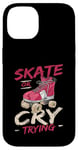 Coque pour iPhone 14 Design de roller pour homme et femme Roller Derby