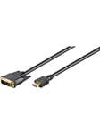 Pro HDMI - DVI-D - Skærmkabel - 1.5m - Sort