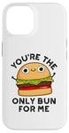 Coque pour iPhone 14 Tu es le seul pain pour moi, jeu de mots amusant à hamburger