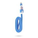 Cable Chargeur pour Manette XBox One USB / Micro USB 1m Noodle Universel Connecteur (BLEU)