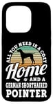 iPhone 15 Pro Cozy Home And A German Shorthaired Pointer Dog Short Haired Case