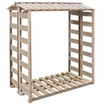 vidaXL Abri de stockage à bois de chauffage 150x90x176 cm Pin imprégné