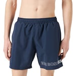 BOSS Men's Dolphin Swim Trunks, New-Navy413, XXL