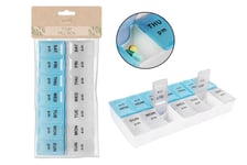 Pill Box Medication Storage Tablets 7 Day 14 Compartments Travel Essentials