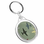 1 x Rustic Planes RAF Air Force - Keyring IR02 Mum Dad Birthday Gift #13027