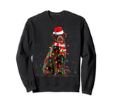 Xmas Lighting Santa Labrador Retriever Dog Christmas Sweatshirt