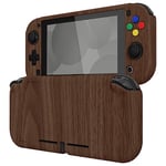 eXtremeRate PlayVital Coque pour Switch Lite,Housse Coque de Protection Solide pour Nintendo Switch Lite(Capuchons Joystick&Protection Écran&Caps Bouton Sticker Inclus)-Grain de Bois