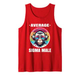 Monkey Sigma Shirt Funny Sigma Brainrot Meme Rizz Sigma Male Tank Top