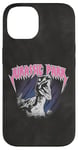 Coque pour iPhone 14 Jurassic World Velociraptor Rock Band Distressed Logo