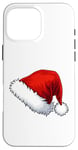 Coque pour iPhone 16 Pro Max Chapeau Père Noël Père Noël Dessin animé