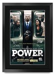 HWC Trading Power The Cast Gifts Printed Signed Autograph Picture for TV Memorabilia Fans - A3 Framed