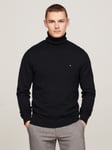 Tommy Hilfiger Cashmere Roll Neck Jumper, Nos Black