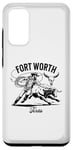 Coque pour Galaxy S20 Rodéo de Fort Worth, Texas, Bull Rider, Steer Wrangler Cowboy